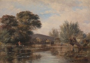 Godstow híd Oxford közelében alkotó: Edward William Cooke