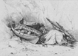 Cromer tengerpartján, 1828. alkotó: Edward William Cooke