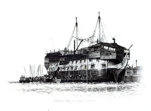 Börtönhajó Portsmouth kikötőjében: Elítéltek a fedélzeten, 1828