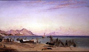 Salerno, Szárítóhálók alkotó: Edward William Cooke