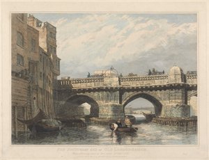 Az Old London Bridge Southwark felőli vége