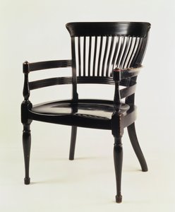Fotel, gyártó: James Peddle, 1880 körül (ebonizált fa)
