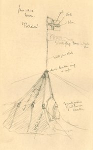 Amundsens-sátor a Déli-sarkon, 1912. január 18., 1913
