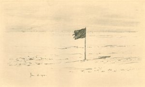 Fekete zászló tábor. - Amundsens fekete zászló néhány mérföldön belül a déli sarktól, 1912, 1913