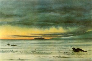 „Looking North in McMurdo Sound”, 1911, 1946. alkotó: Edward Wilson