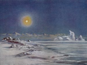 Nyugatra nézve Cape Evans felől, 1911, 1913 alkotó: Charles Edward Wilson