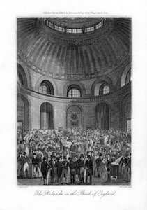 A Rotunda a Bank of Englandben, London, 1804.