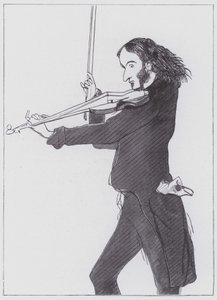 Nicolo Paganini alkotó: Edwin (after) Landseer