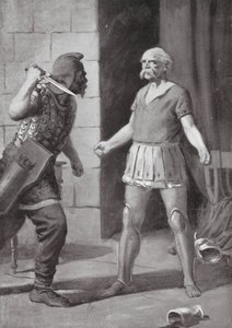 Mithradatész halála (litográfia) alkotó: Edwin A. Morrow