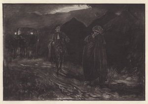 Illusztráció: Oliver Goldsmith: Lehajol, hogy hódítson (litho) alkotó: Edwin Austin (after) Abbey