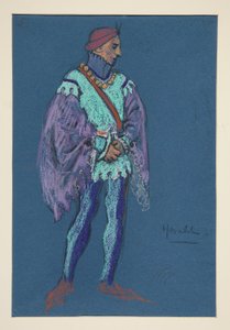 Herald, jelmezvázlat Henry Irving számára alkotó: Edwin Austin Abbey