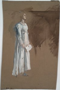 Egy figura klasszikus ruhában. alkotó: Edwin Austin Abbey
