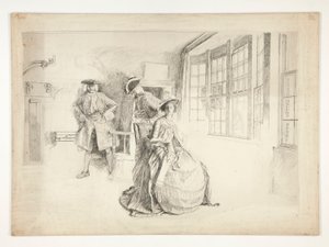 Egy kéretlen látogató alkotó: Edwin Austin Abbey