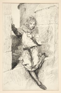 Arthur – IV. felvonás, III. jelenet, János király alkotó: Edwin Austin Abbey