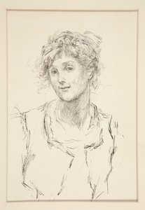 Audrey, az V. felvonás illusztrációja, i. jelenet, ahogy tetszik alkotó: Edwin Austin Abbey