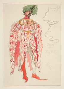 Bagot, jelmezvázlat Henry Irving számára alkotó: Edwin Austin Abbey