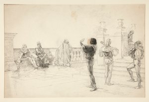 Balthazar énekli: alkotó: Edwin Austin Abbey