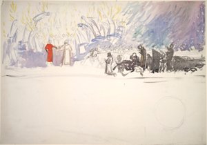 Összetétel tanulmány for alkotó: Edwin Austin Abbey