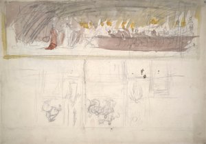 Összetétel tanulmány for alkotó: Edwin Austin Abbey