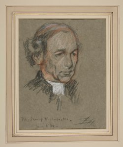 VII. Edward koronázása Portré: Joseph Armitage Robinson, kanonok alkotó: Edwin Austin Abbey