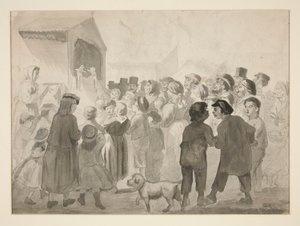 Tömegjelenet alkotó: Edwin Austin Abbey