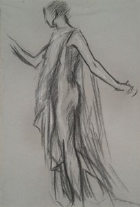 Korai alaktanulmány a alkotó: Edwin Austin Abbey