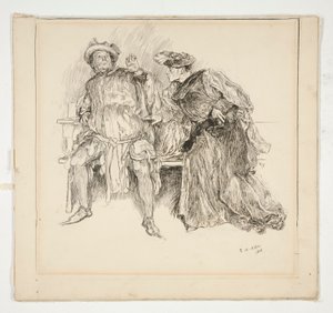 Falstaff: alkotó: Edwin Austin Abbey