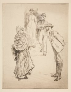 ábra Jelenet, tanulmány a számára alkotó: Edwin Austin Abbey