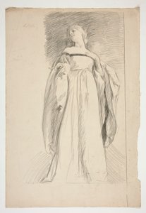 ábra tanulmány a alkotó: Edwin Austin Abbey