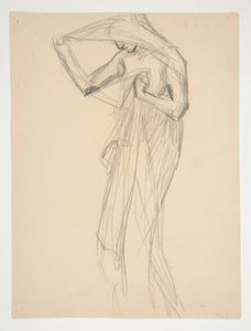 ábra tanulmány a alkotó: Edwin Austin Abbey