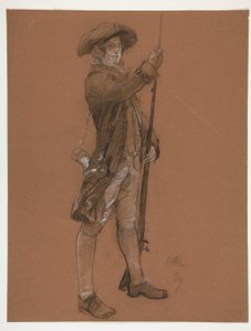 ábra tanulmány a alkotó: Edwin Austin Abbey