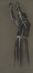 ábra tanulmány a alkotó: Edwin Austin Abbey