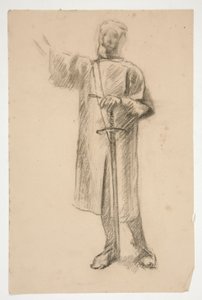 ábra tanulmány a alkotó: Edwin Austin Abbey