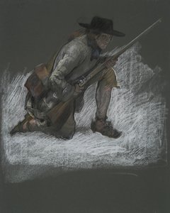 ábra tanulmány a alkotó: Edwin Austin Abbey