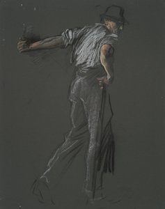 ábra tanulmány a alkotó: Edwin Austin Abbey