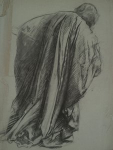 Ábratanulmány Galahad in alkotó: Edwin Austin Abbey