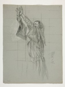 Ábratanulmány Arthur király számára alkotó: Edwin Austin Abbey