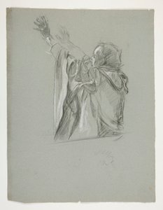 Ábratanulmány Arthur király számára alkotó: Edwin Austin Abbey