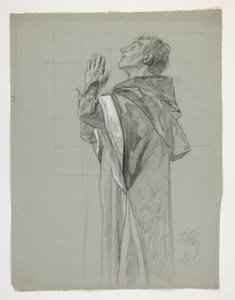 Ábratanulmány Arthur király számára alkotó: Edwin Austin Abbey