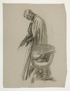 Ábratanulmány Arthur király számára alkotó: Edwin Austin Abbey