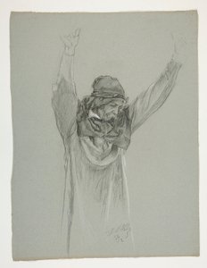 Ábratanulmány Arthur király számára alkotó: Edwin Austin Abbey