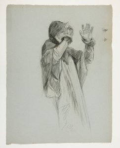 Ábratanulmány Arthur király számára alkotó: Edwin Austin Abbey