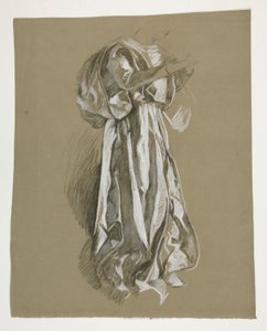 Ábratanulmány az Infant Galahadhoz, A Szent Grál küldetéséből (1901-ben elkészült, a Boston Public Library számára készült tizenöt falfestmény első sorozata) alkotó: Edwin Austin Abbey