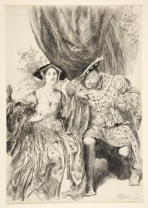 Henry és Anne Boleyn. Henrik király: alkotó: Edwin Austin Abbey
