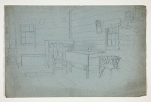 Belső tanulmány alkotó: Edwin Austin Abbey