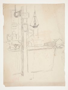 Belső tanulmány alkotó: Edwin Austin Abbey