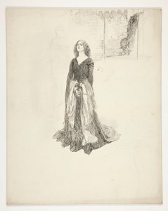 Összekulcsolt kezű hölgy, II. Richárd királytól alkotó: Edwin Austin Abbey