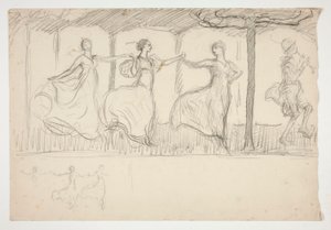 Táncoló nők sora – (azonosítatlan illusztráció) alkotó: Edwin Austin Abbey