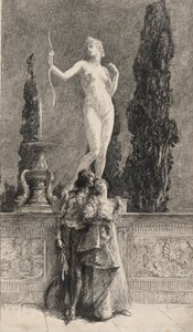 Lorenzo és Jessica: alkotó: Edwin Austin Abbey
