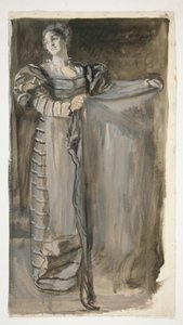 Előtanulmány az Othello számára (?) alkotó: Edwin Austin Abbey